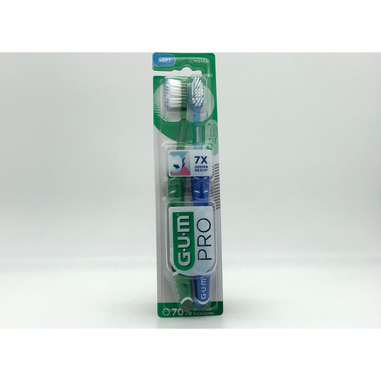 GUM Pro Cepillo Dental Suave 2uds