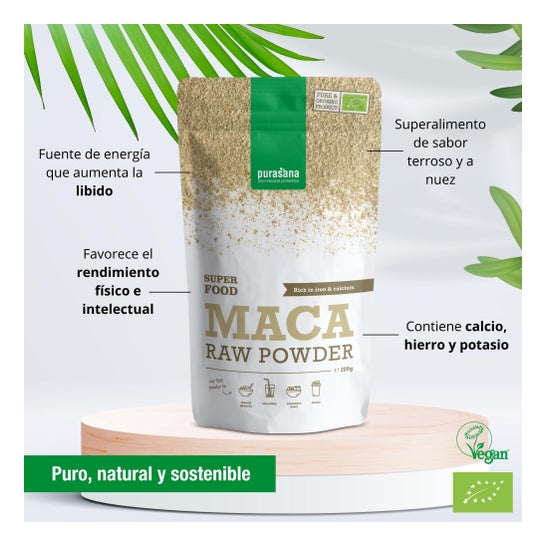 Purasana Maca en Polvo Bio 200g
