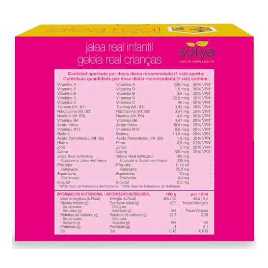 Sotya Jalea Real Infantil con Vitaminas 20 Viales