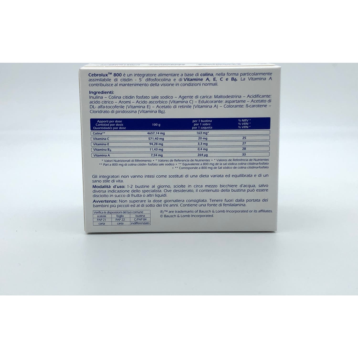 Cebrolux 800 30 sobres