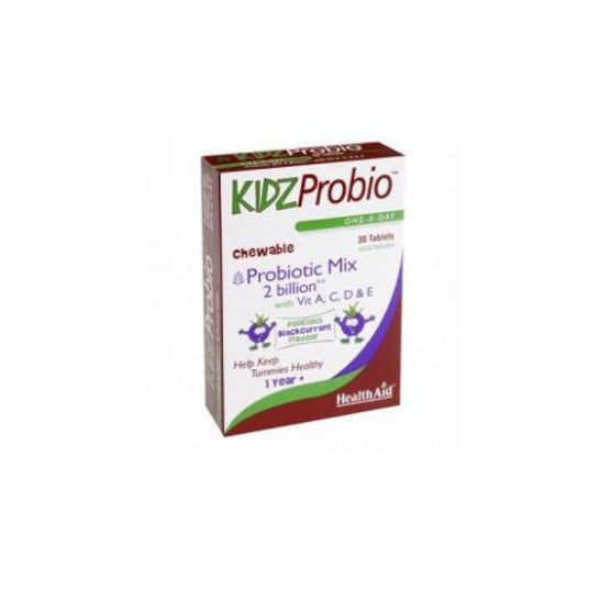 Health Aid Kidzprobio 2 Billones + Vitaminas 30 comp