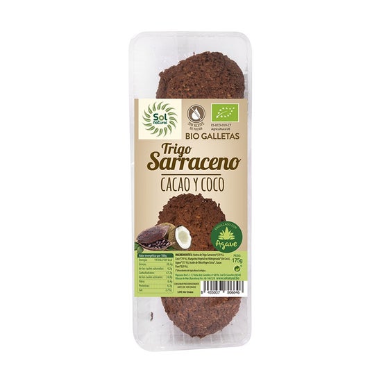 Solnatural Galletas Trigo Sarraceno Coco Cacao 175 g