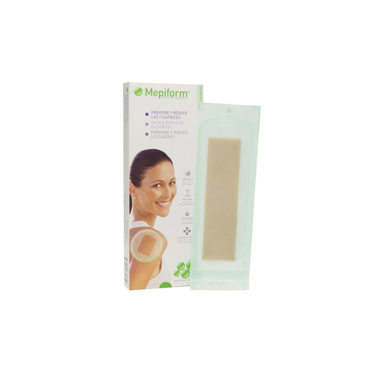 Mepiform reductor de cicatriz silicona lámina 4x30cm 5uds
