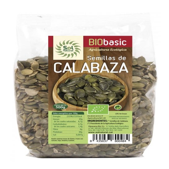 Solnatural Calabaza Semilla Bio 500 g