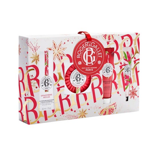 Roger & Gallet Jengibre Rojo Set Navidad 2023 Agua Jabón Loción Crema