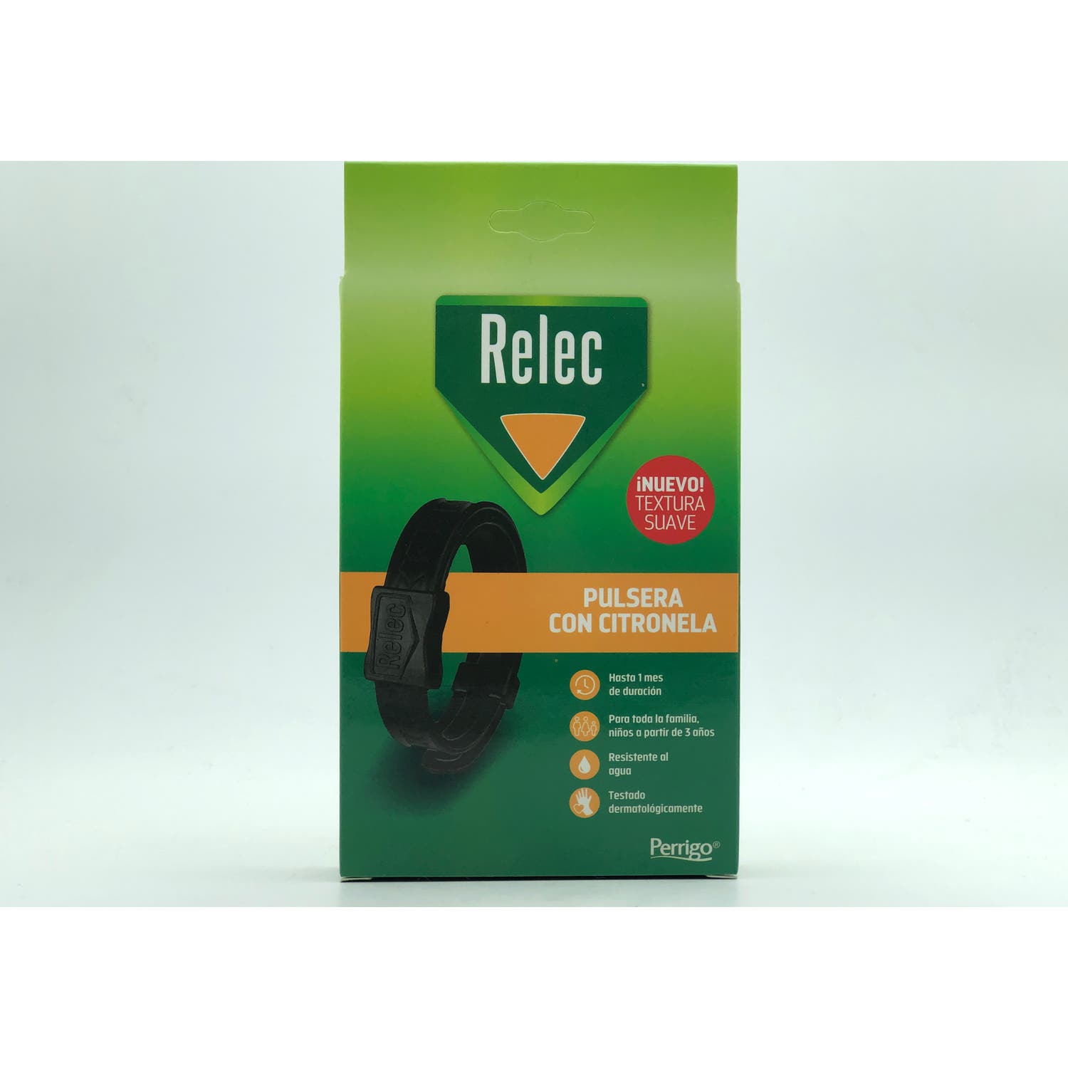 Relec Pulsera con Citronela Familiar Negra