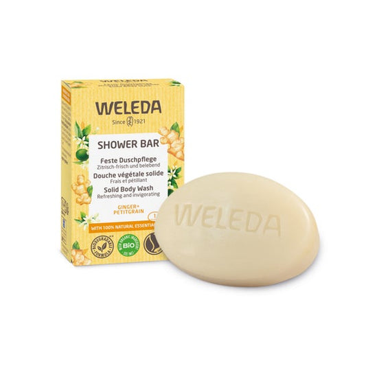 Weleda Jabón de Ducha Sólido Frescor Energizante Jengibre y Petitgrain BIO 75g