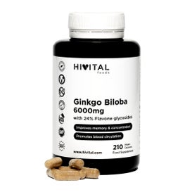 Hivital Foods Ginkgo Biloba 6000mg 210caps