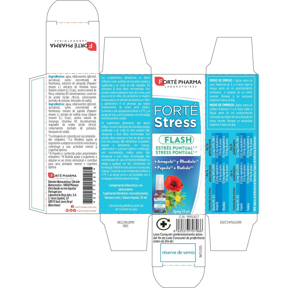 Forté Pharma Forté Stress Flash Spray 15ml