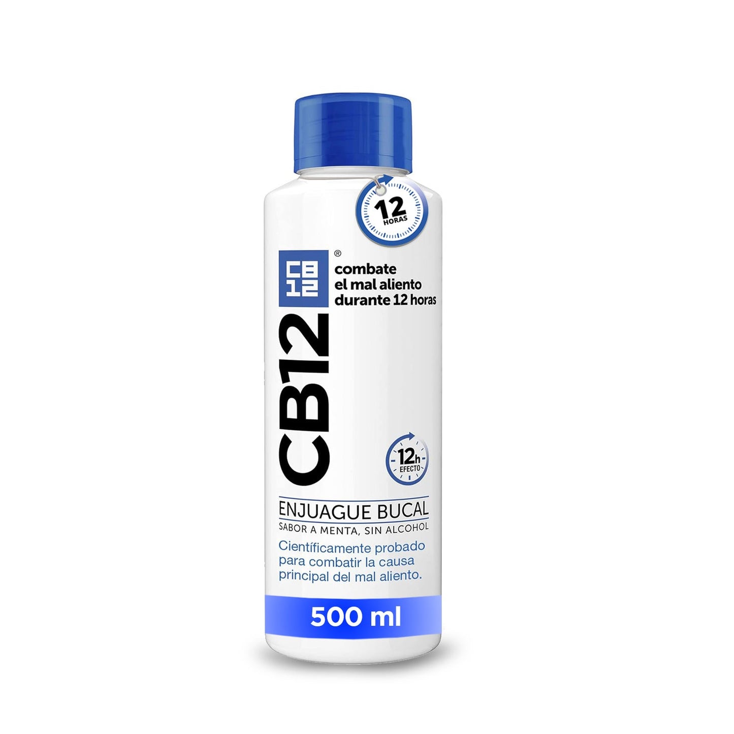 CB12 Enjuague Bucal para Mal Aliento Menta 500 ml