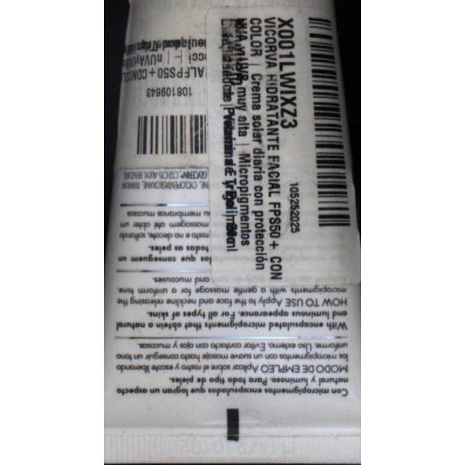 Vicorva Hidratante Facial FPS50 Con Color 50ml