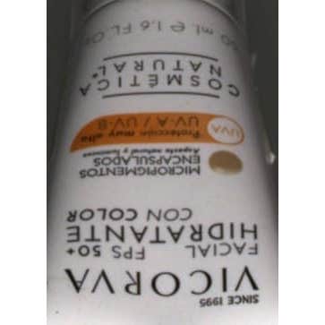 Vicorva Hidratante Facial FPS50 Con Color 50ml