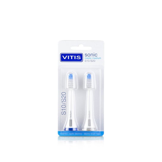 Vitis Sonic S10/S20 Recambio Cepillo Eléctrico Medio 2uds