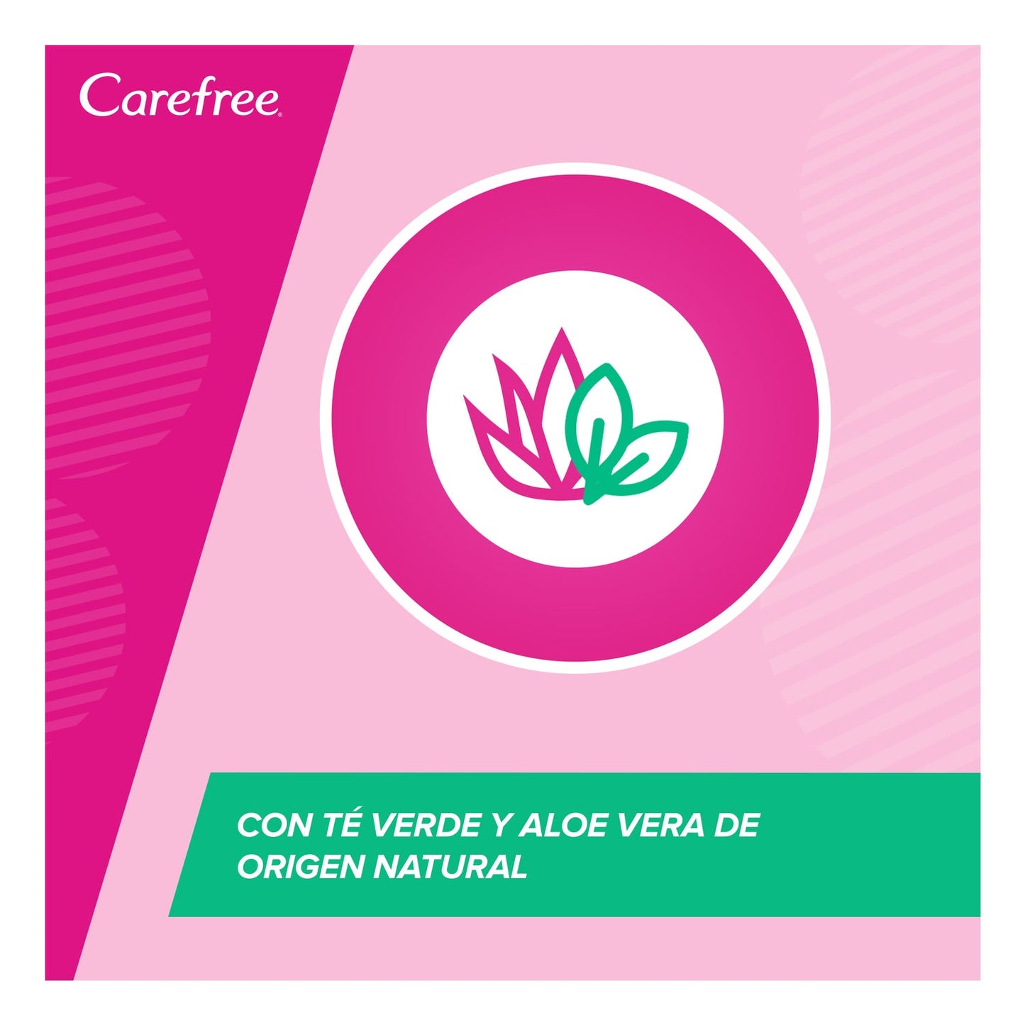 Carefree Duo Effect Toallitas Íntimas con Té Verde y Aloe Vera 20uds