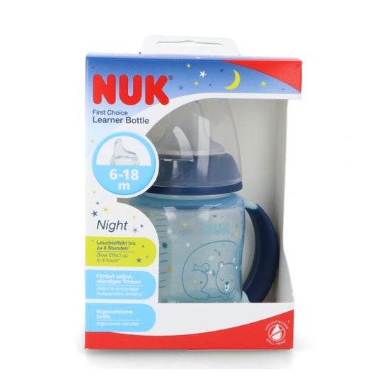 Nuk Biberón Silicona First Choice Entrena Night 6-18M 150ml