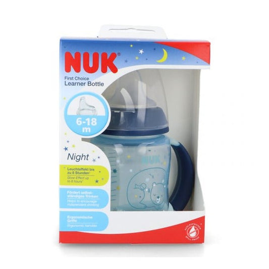 Nuk Biberón Silicona First Choice Entrena Night 6-18M 150ml