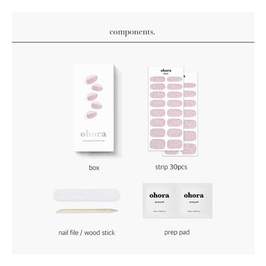 Ohora Gel Nail Strips N Hype Pink 30 uds