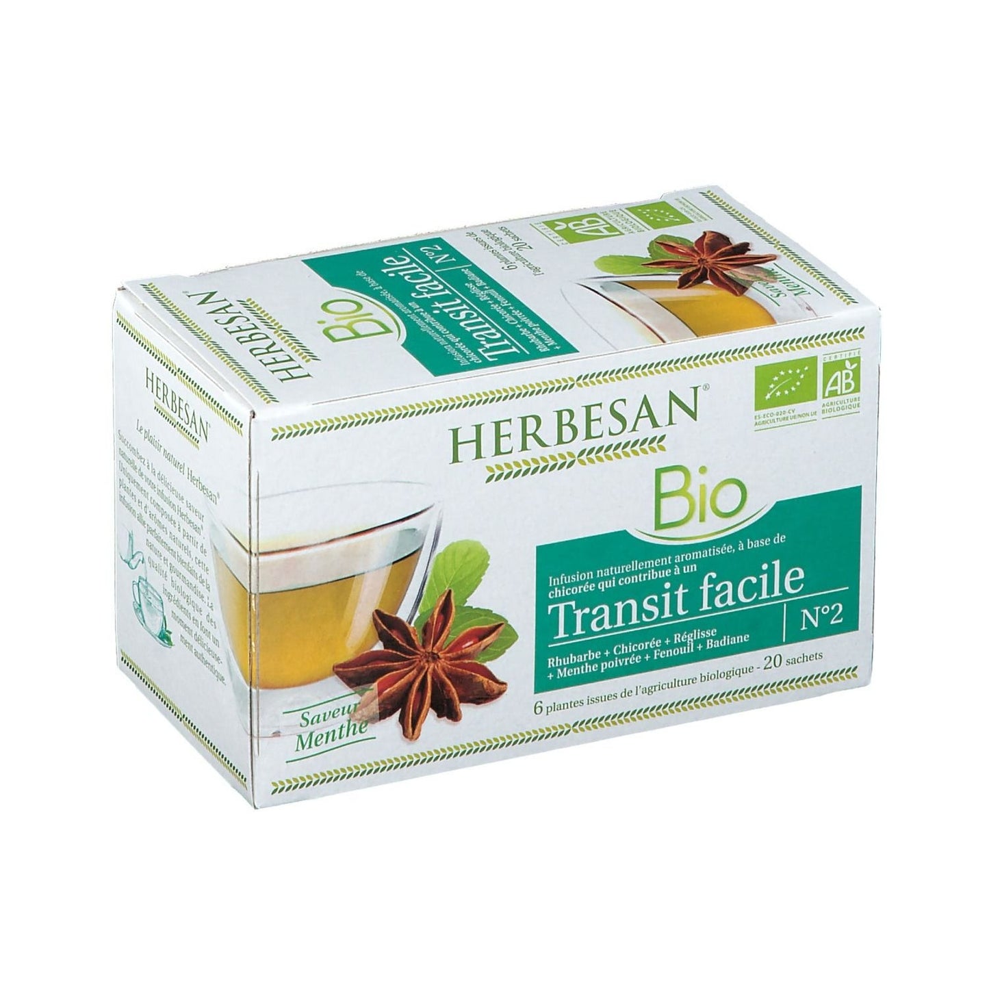 Infusión de hierbas Achicoria Easy Transit Organic 20 sobres