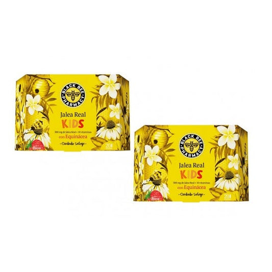 Black Bee Jalea Real Inmuno Kids 2x20 Ampollas