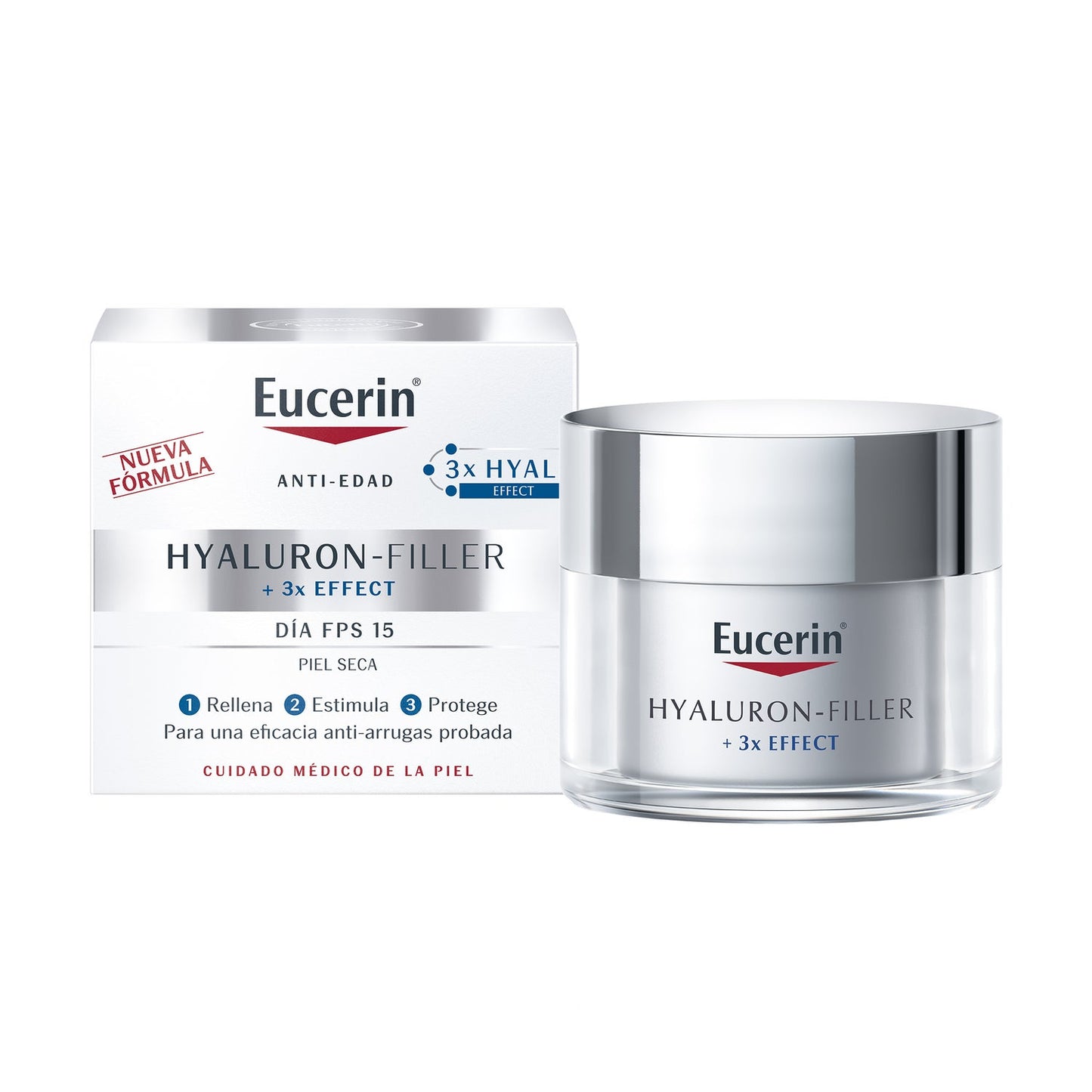 Eucerin Hyaluron-Filler 3x Effect Crema Día SPF15 Piel Seca 50ml