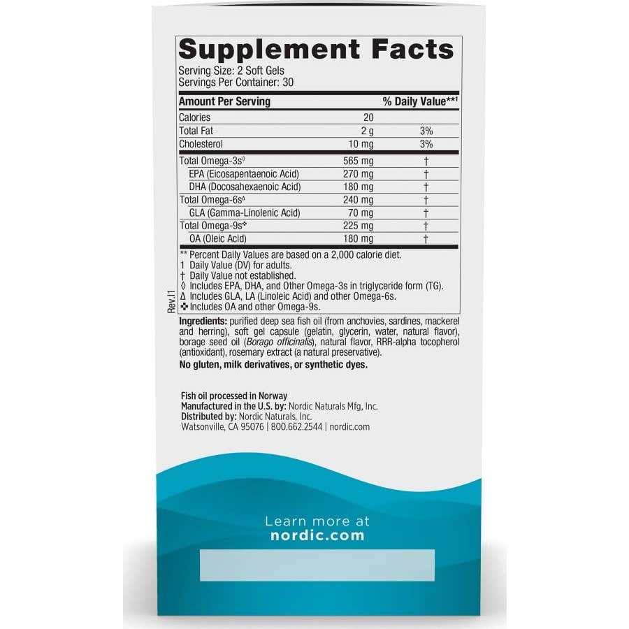 Nordic Naturals Complete Omega Limón 60caps