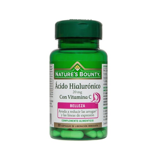 Nature's Bounty Ácido Hialurónico 20mg Vitamina C 30caps