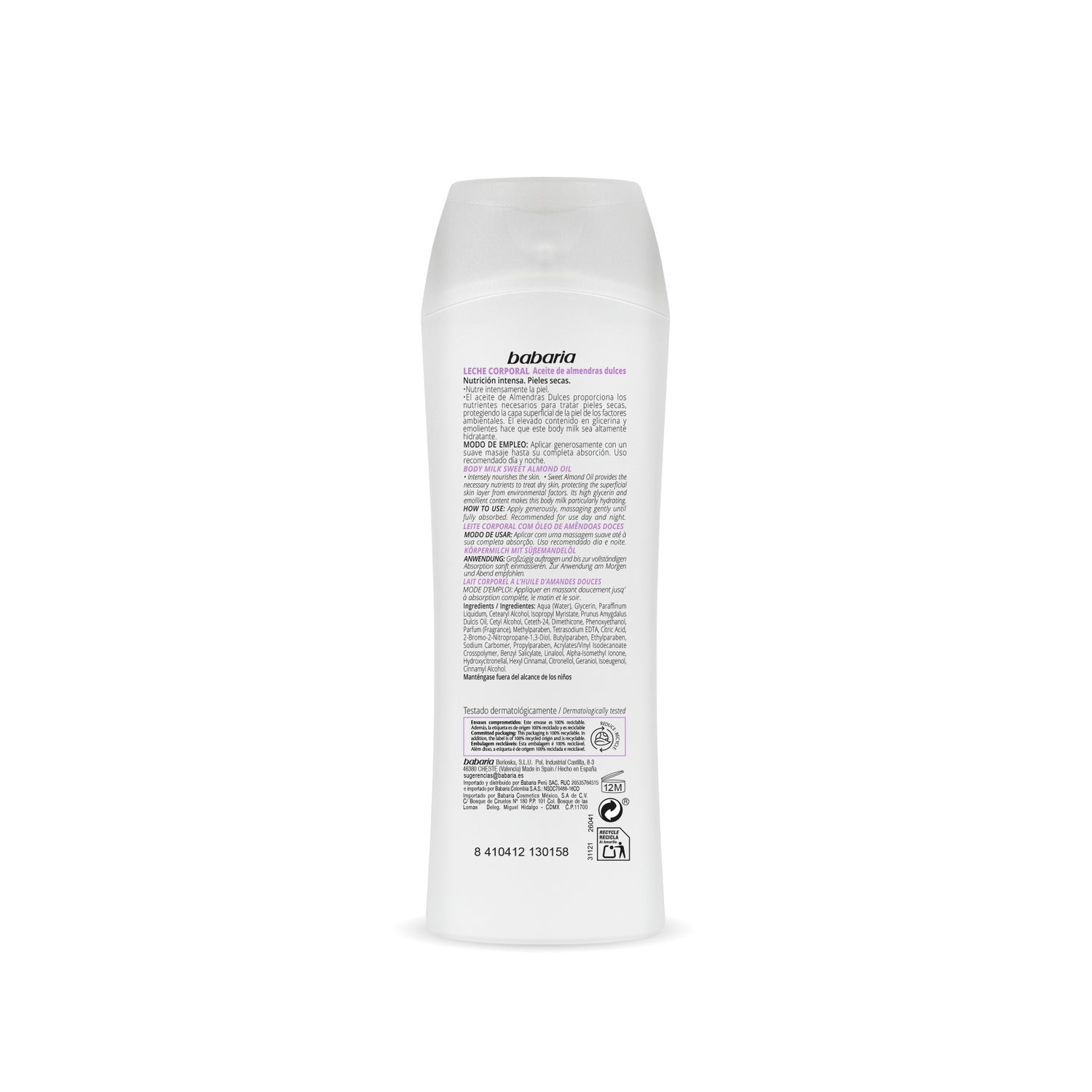 Babaria Almendras Crema Corporal 400ml