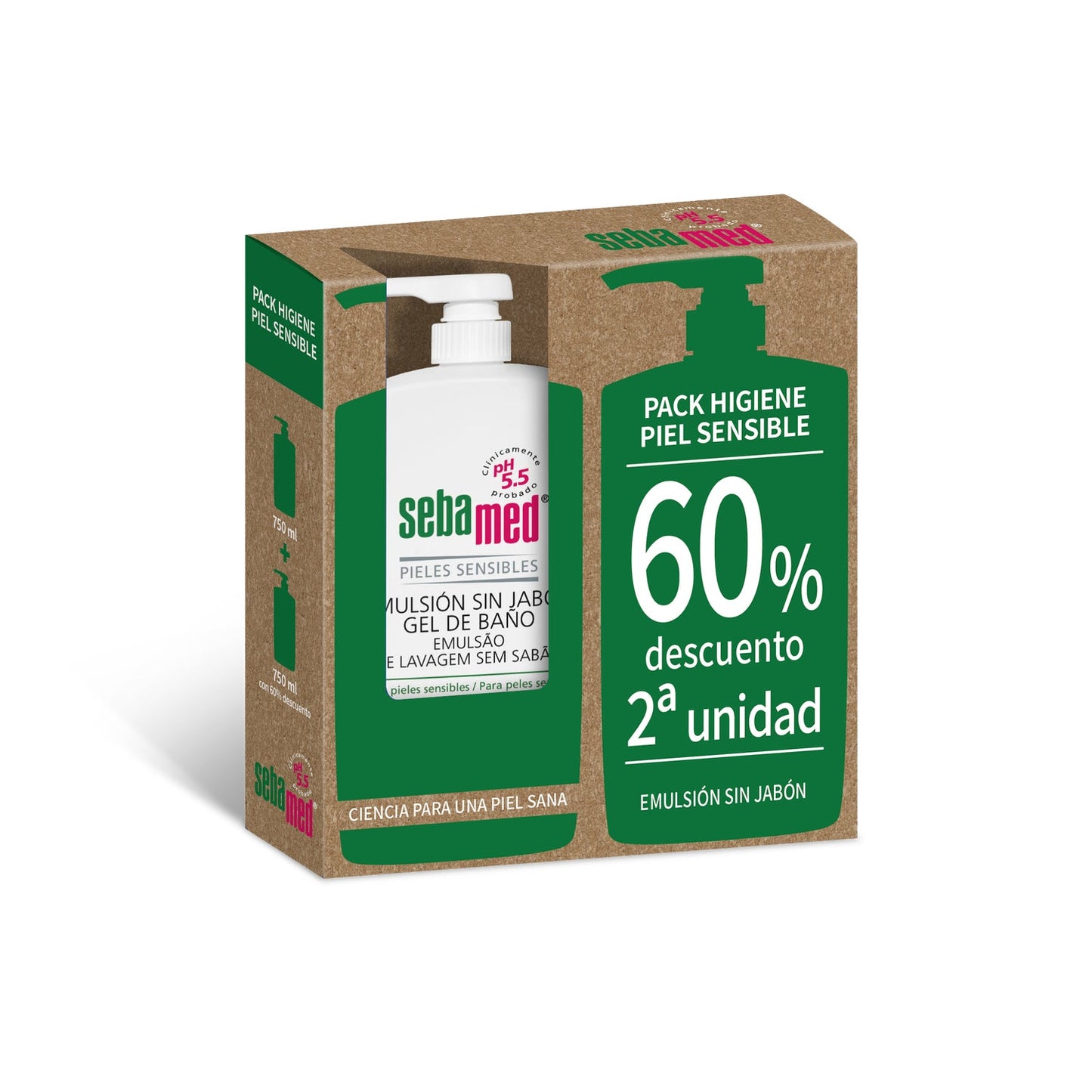 Sebamed Emulsión Sin Jabón 2x750ml