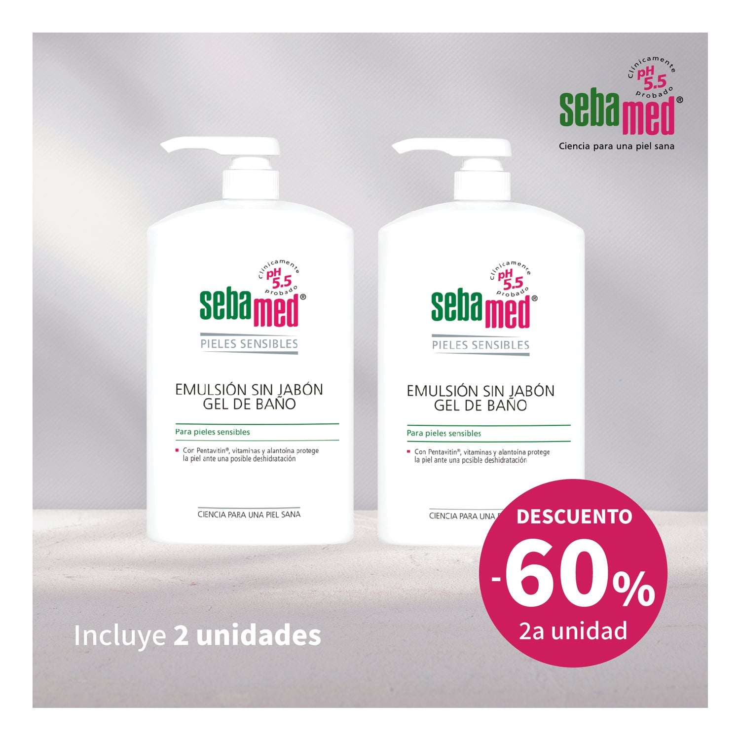 Sebamed Emulsión Sin Jabón 2x750ml