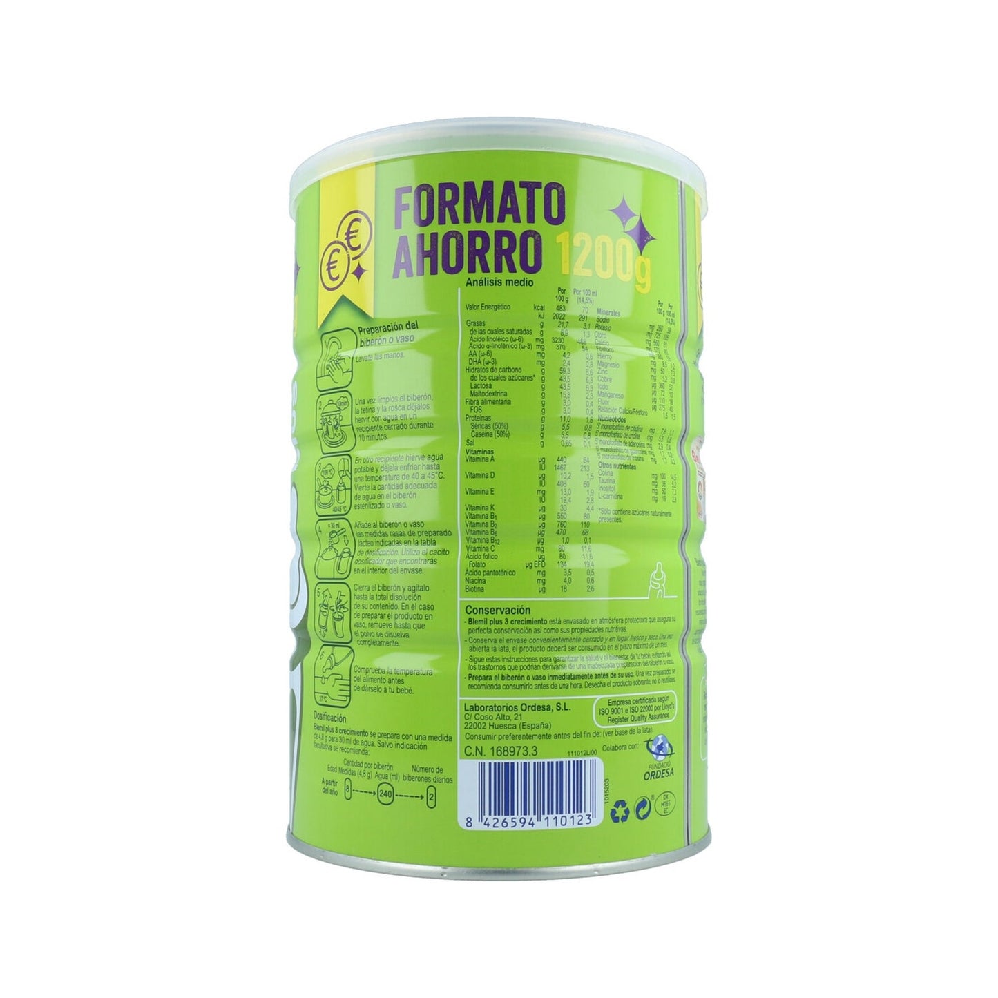 Blemil Forte 3 Crecimiento 1200g