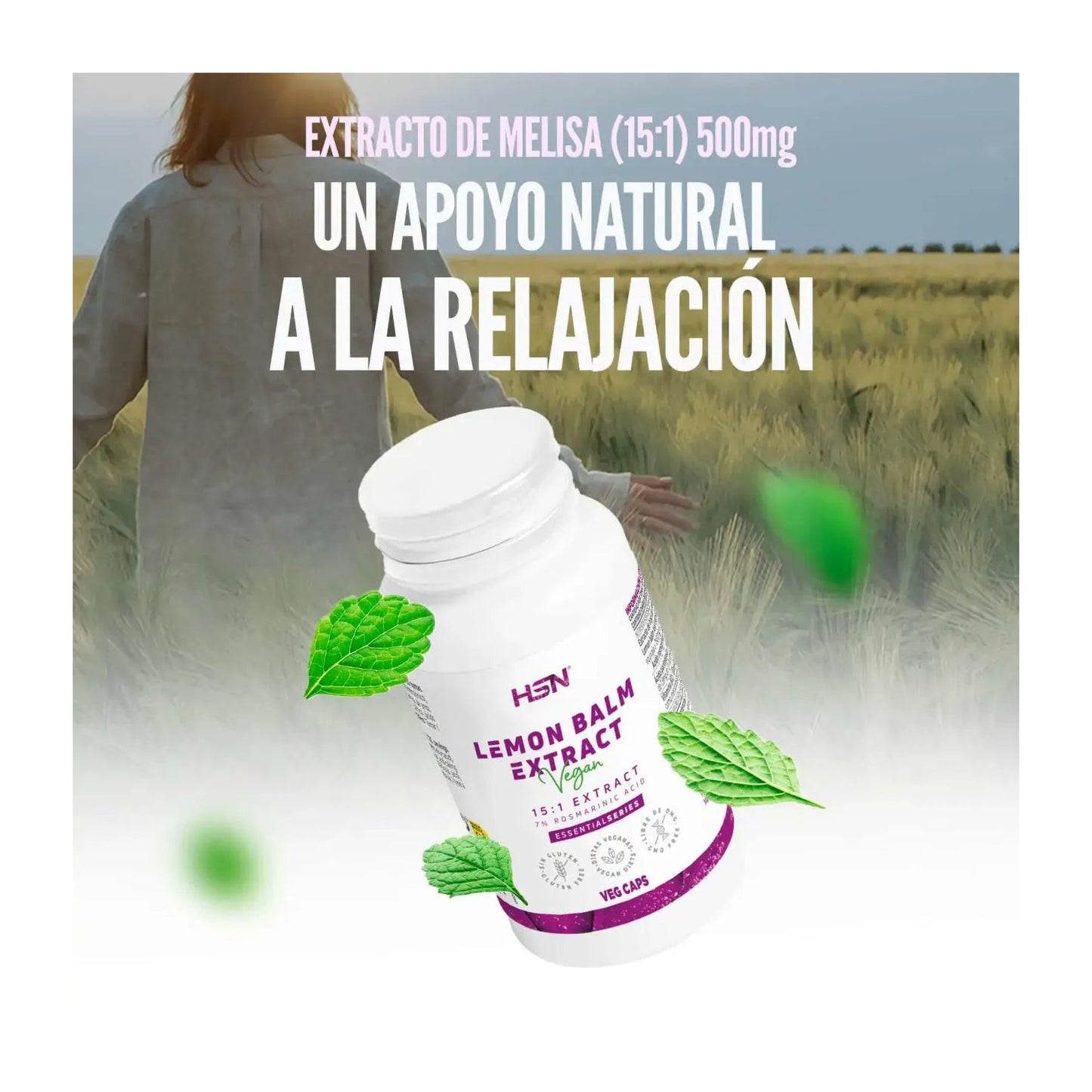 HSN Extracto de Melisa 15:1 500mg 120vcaps