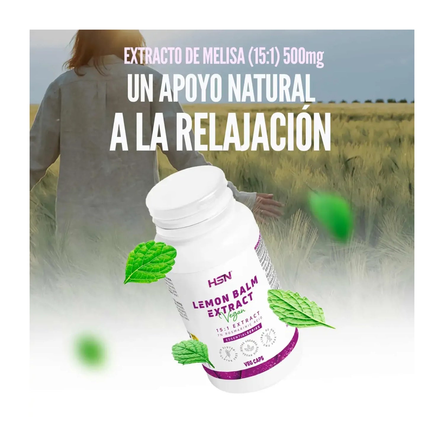 HSN Extracto de Melisa 15:1 500mg 120vcaps