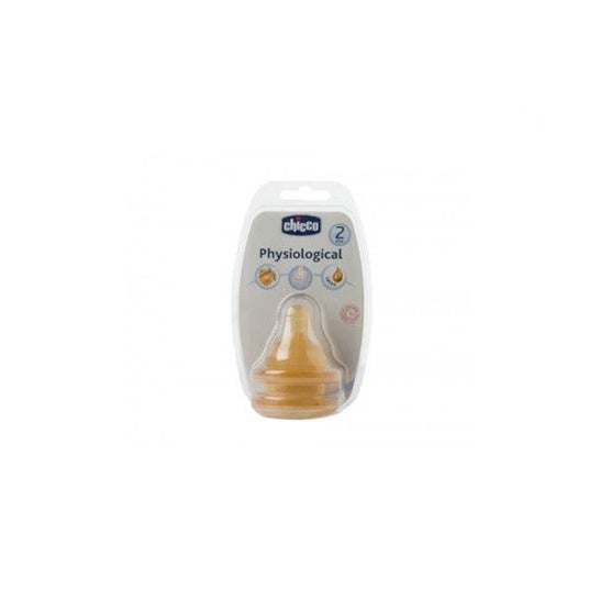 Chicco® tetina fisiológica látex 3 posiciones 2uds