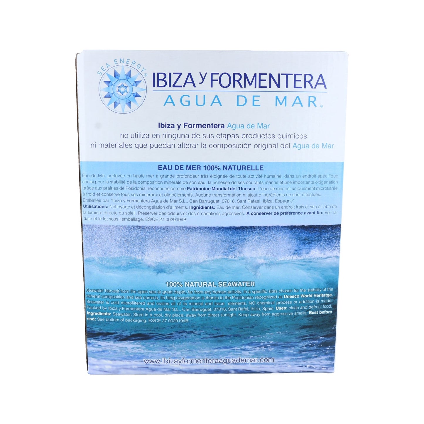 Ibiza y Formentera Agua de Mar Microfiltrada 3L
