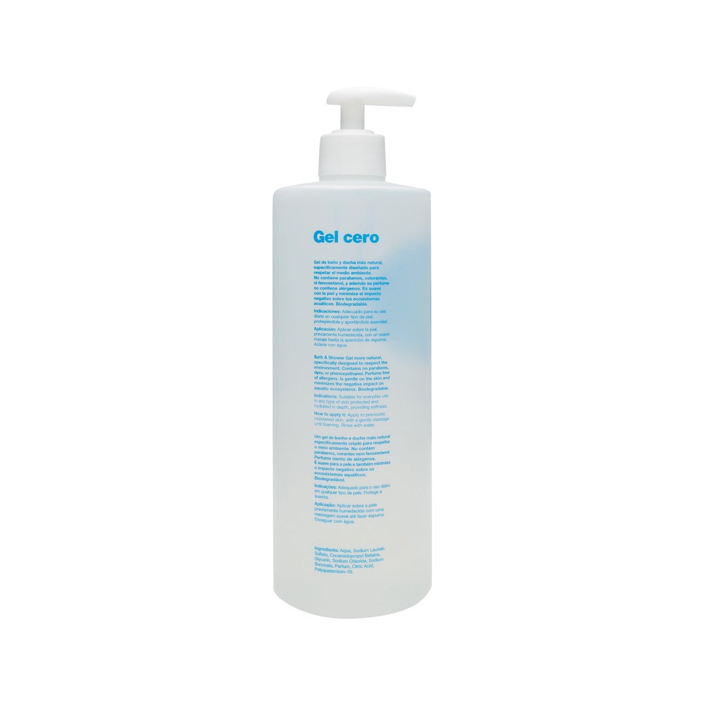 Interapothek gel de baño natural cero 750ml