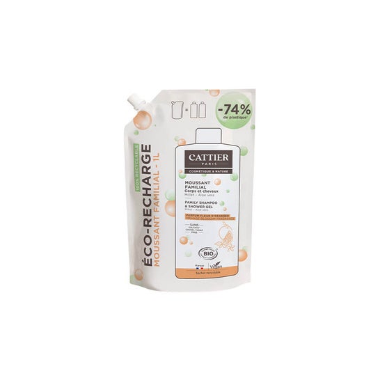 Cattier Recarga Espuma Familiar Bio Sin Sulfatos 1 L