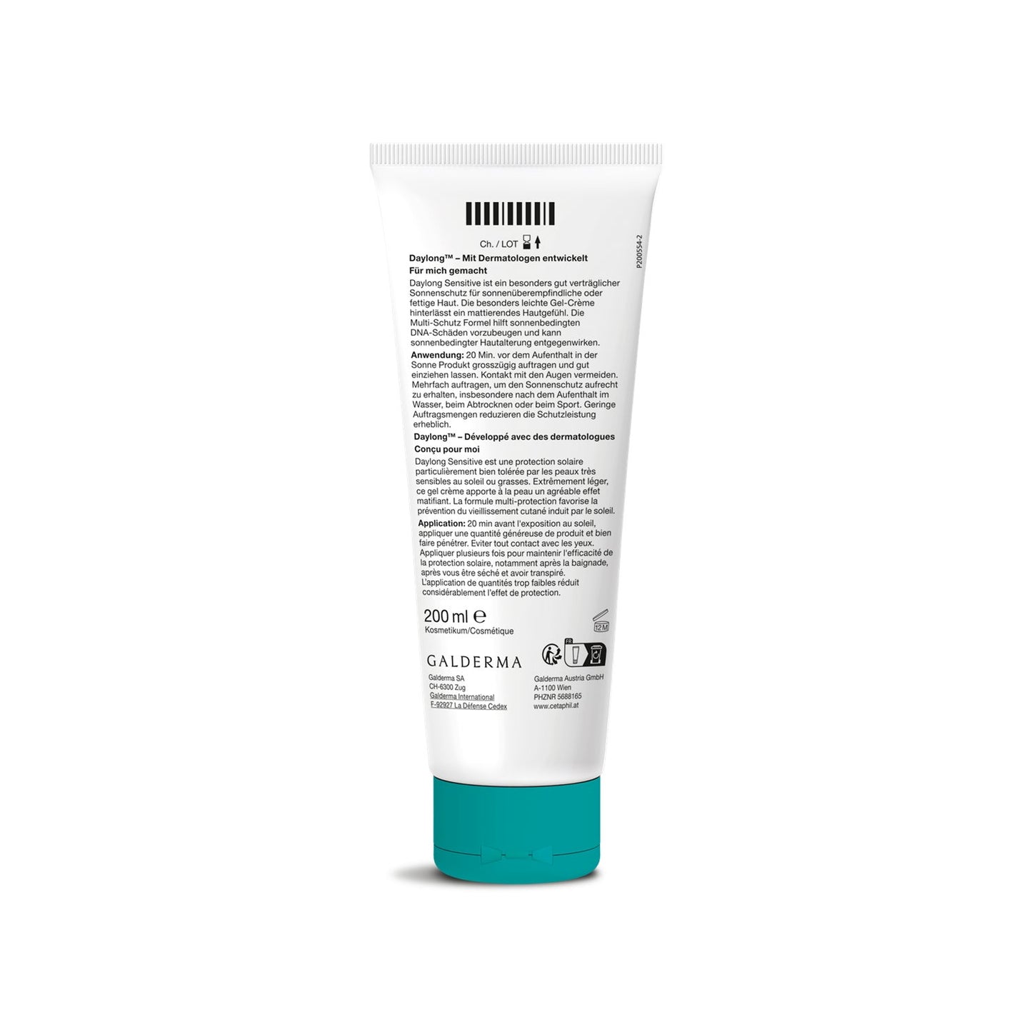 Daylong Sensitive Crème Gel légère SPF 50+ 200 ml