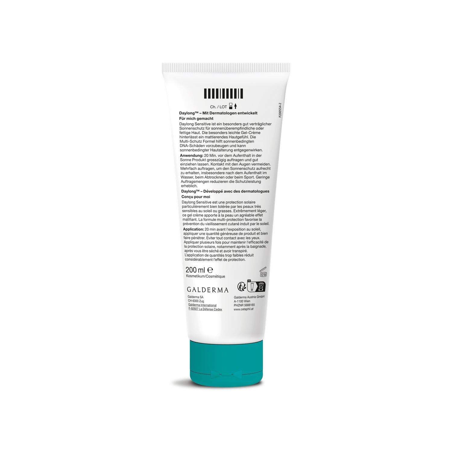 Daylong Sensitive Crème Gel légère SPF 50+ 200 ml