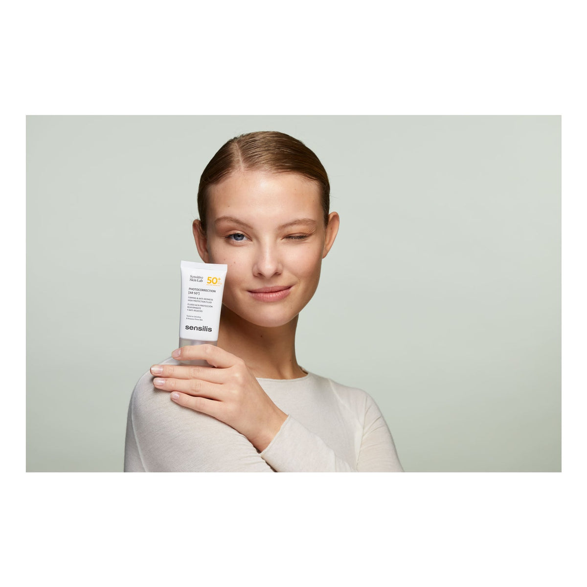 Sensilis Photocorrection [AR 50+] Fluido Reafirmante Anti-Rojeces SPF50+ 2x40 ml