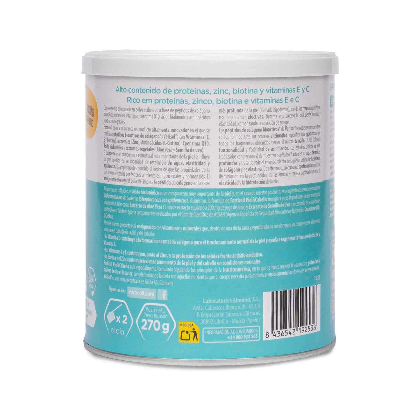 Forticoll Colageno Piel Y Cabello+ 270g