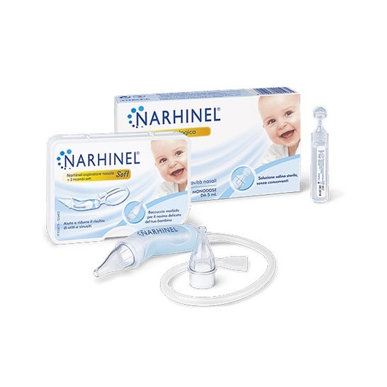 Narhinel Pack Aspirador Nasal + Ampollas 20x5 ml