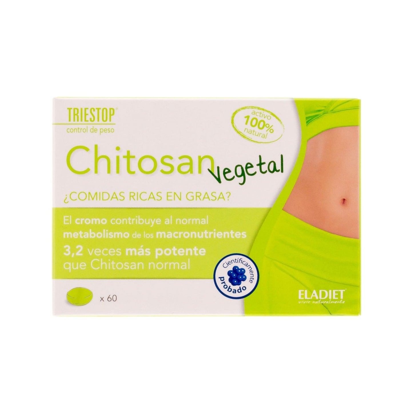 Triestop chitosán vegetal 60comp