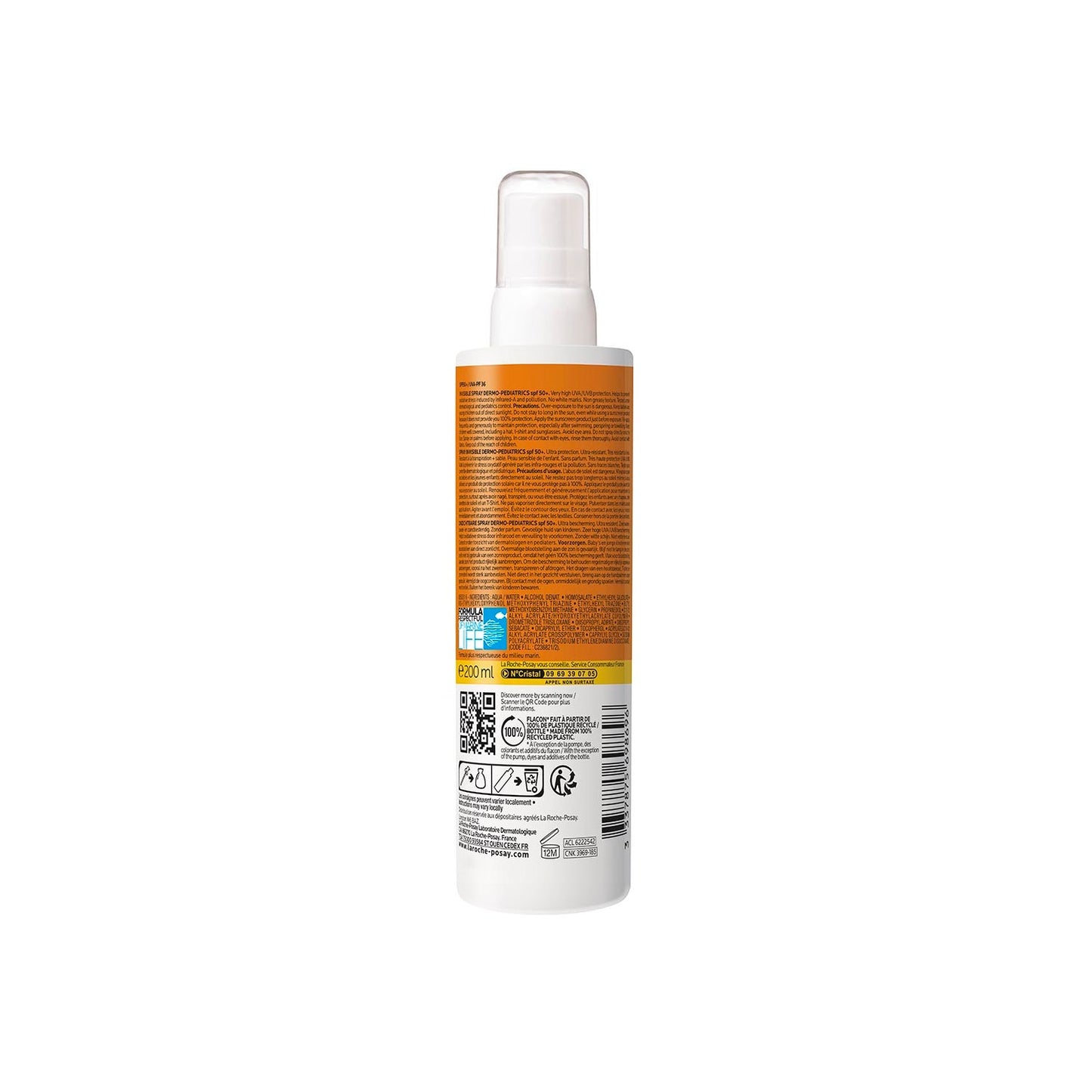 La Roche-Posay Anthelios UVMUNE400 Dermo-Pediatrics Spray Invisible SPF50+ 200ml