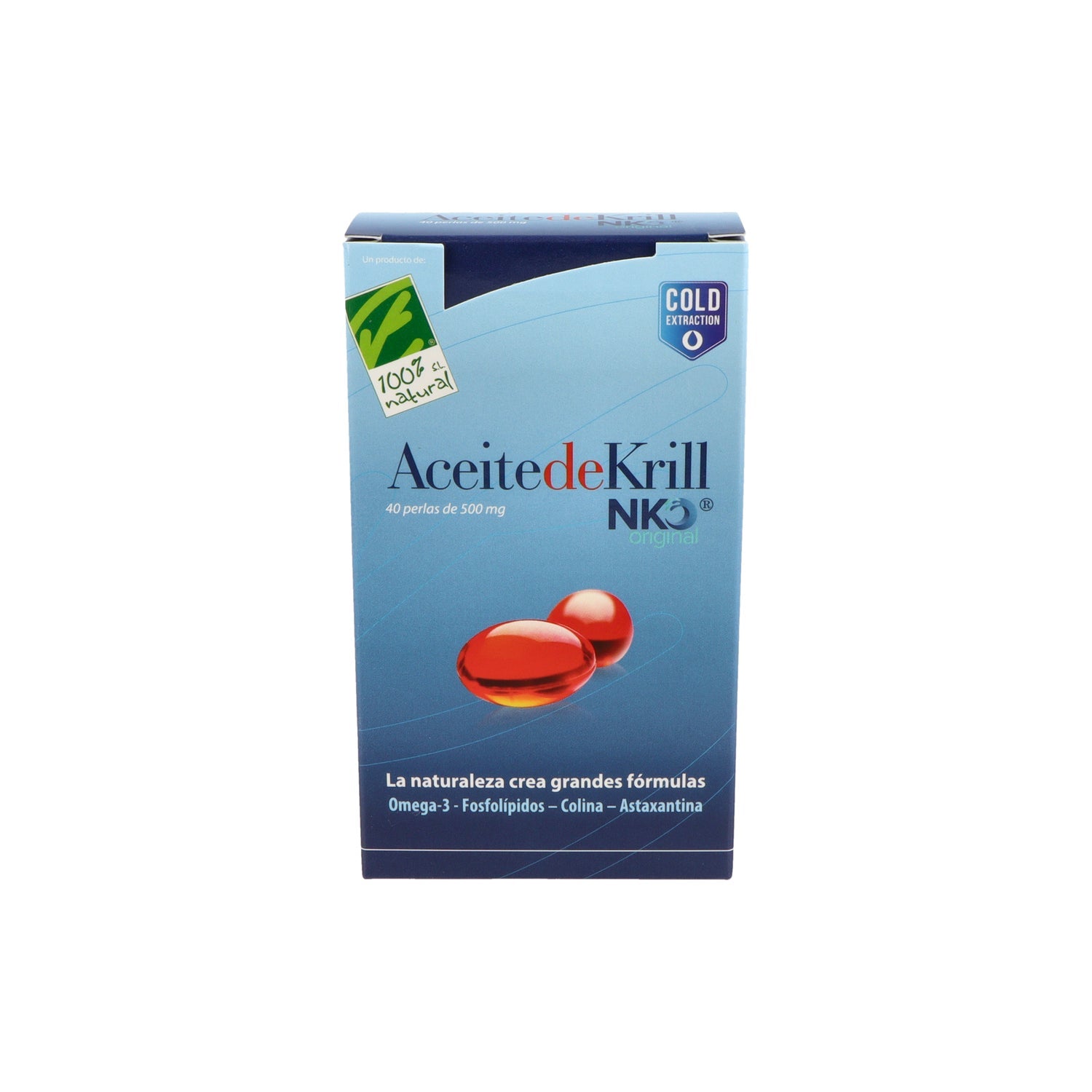100% Natural Aceite De Krill Nko 40 cápsulas de 500mg