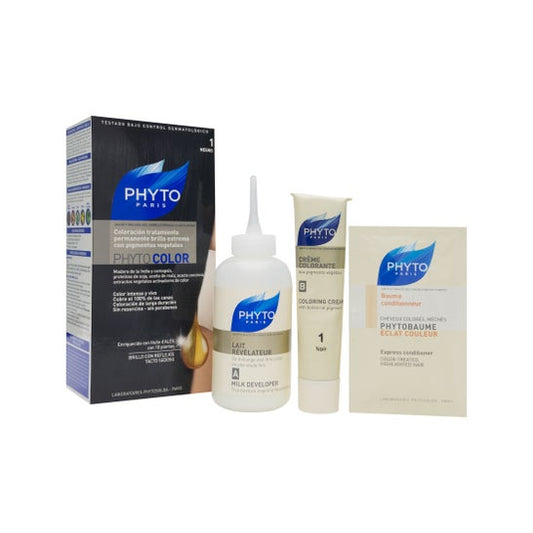 Phyto tinte color 1 negro 1 ud