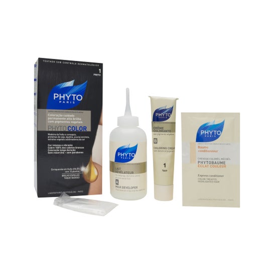 Phyto tinte color 1 negro 1 ud
