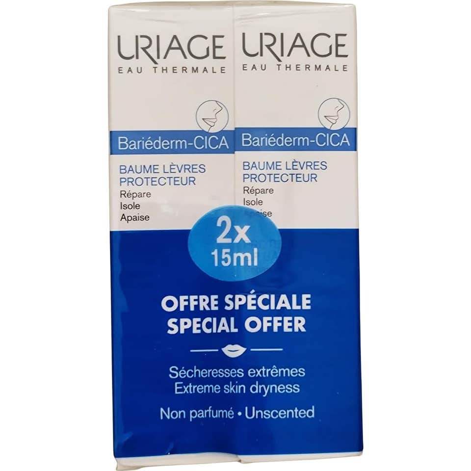 Uriage Bariéderm-Cica Bálsamo Labios Protector 2x15ml