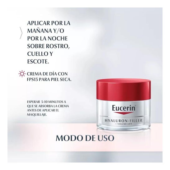 Eucerin Hyaluron-Filler + Volume-Lift Día Spf15 Piel Normal y Mixta 50 ml