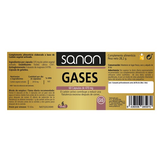 Sanon Gases 60caps
