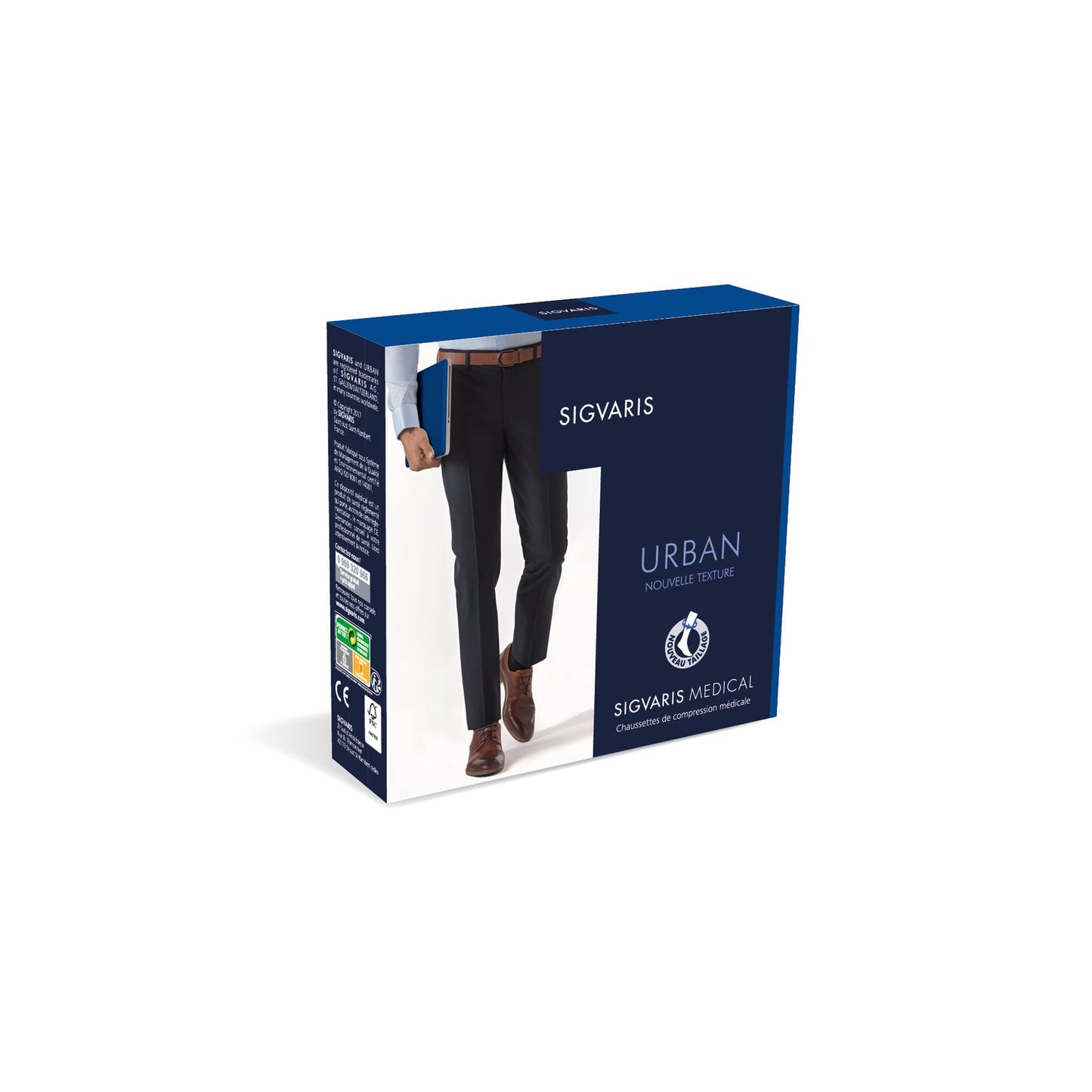 Sigvaris Urban 2 Chaussettes Noir Petites 1ud